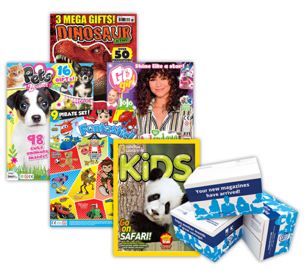 Add a Kids Magazine Subscription Pack supplement to your main Pre-selected Magazine bundle with DLT Magainzes