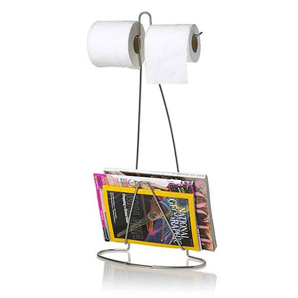 Loo Read – Floor Magazine Rack. Convenient magazine and loo roll holder for some of your subscription magazines from DLT Magazines.