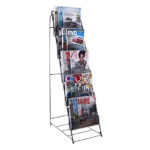 Mesh Floor Magazine Display – 5 Tray. Ideal for displaying your subscription magazines from DLT Magazines